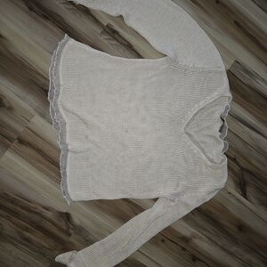 Notations Cream Knit Blouse